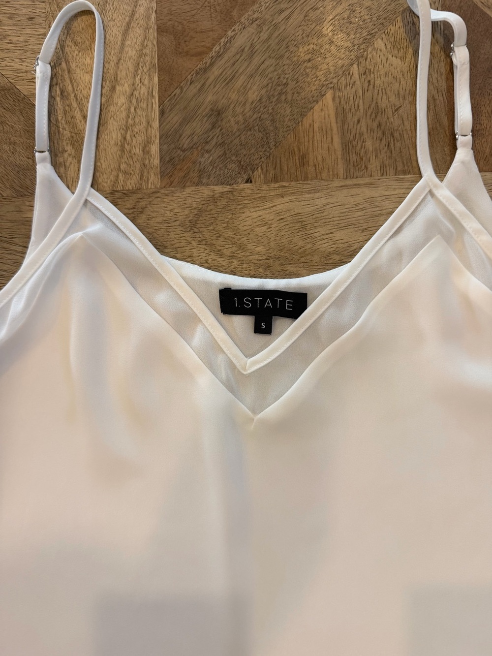 1.STATE Chiffon Inset Tank - Picture 2 of 5